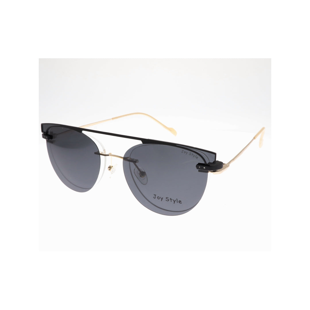 Joy Style For Unisex Eyeglasses Clip Rimless Cat Eye Shape Size 52 Dc3062c2clip Gold