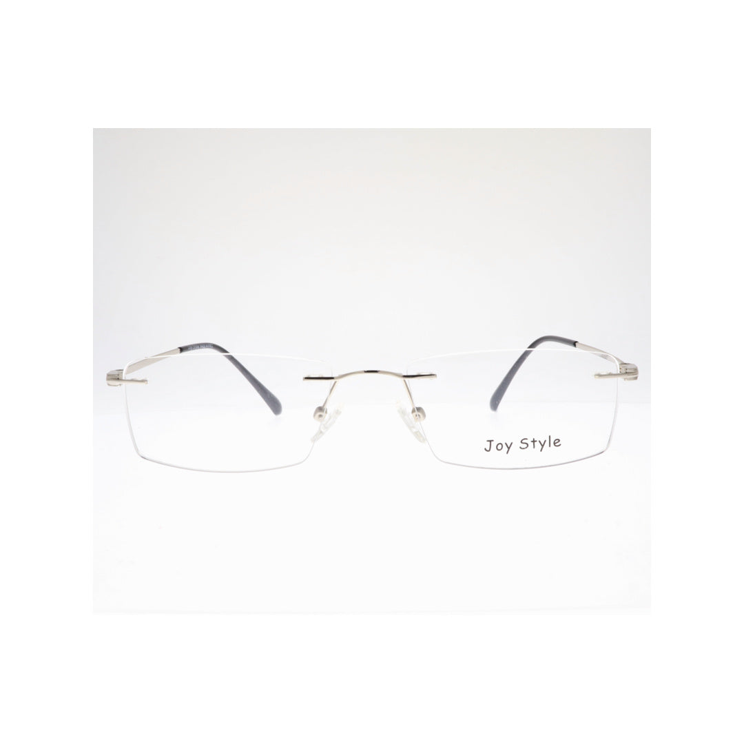 Joy Style For Unisex Eyeglasses Clip Rimless Square Shape Size 52 Dc3068c3clip Silver