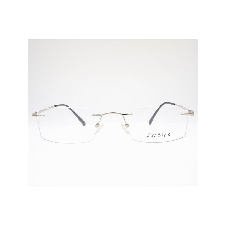 Joy Style For Unisex Eyeglasses Clip Rimless Square Shape Size 52 Dc3068c3clip Silver