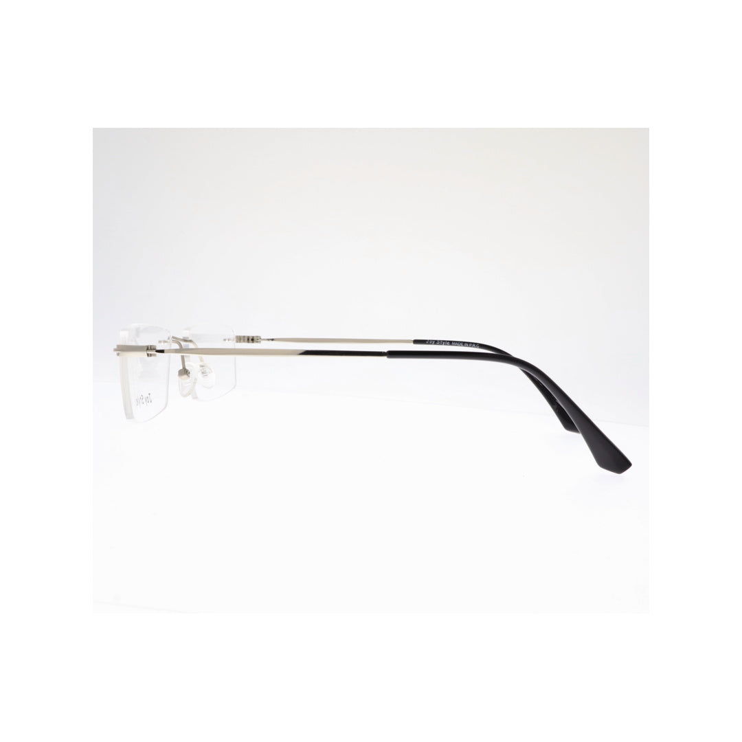 Joy Style For Unisex Eyeglasses Clip Rimless Square Shape Size 52 Dc3068c3clip Silver