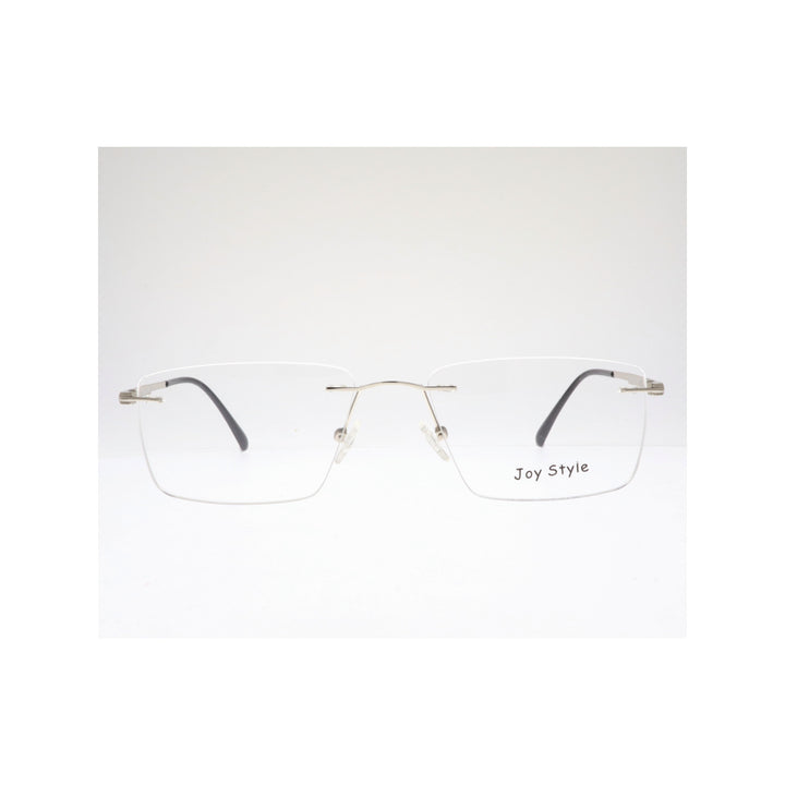 Joy Style For Unisex Eyeglasses Clip Rimless Square Shape Size 55 Dc3069c3clip Silver