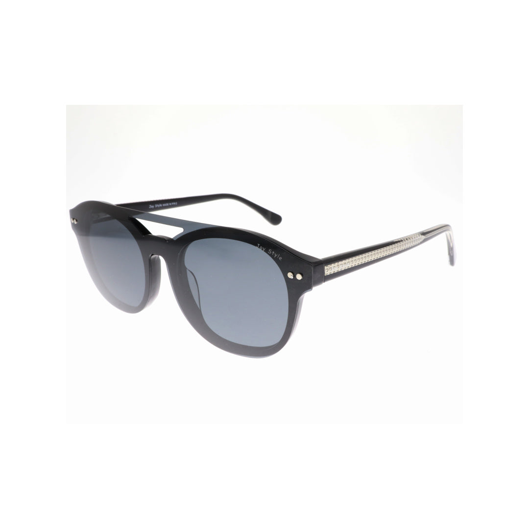 Joy Style For Unisex Eyeglasses Clip Round Shape 51 1063c1clip أسود