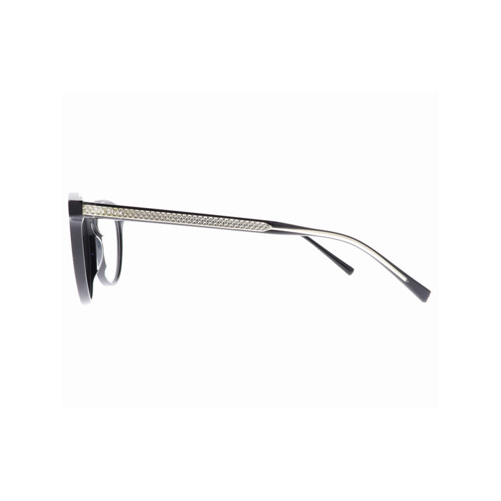 Joy Style For Unisex Eyeglasses Clip Round Shape 51 1286c1clip Black