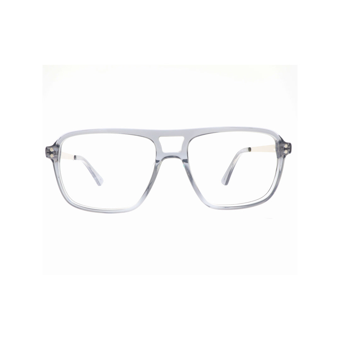 Joy Style For Unisex Eyeglasses Clip Square Shape Size 54 1053c2clip Grey