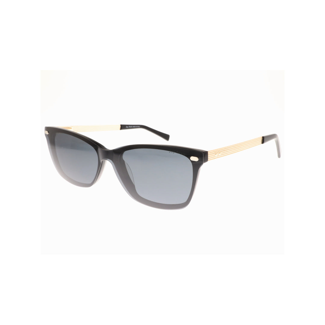 Joy Style For Unisex Eyeglasses Clip Square Shape Size 54 1118c1clip Black