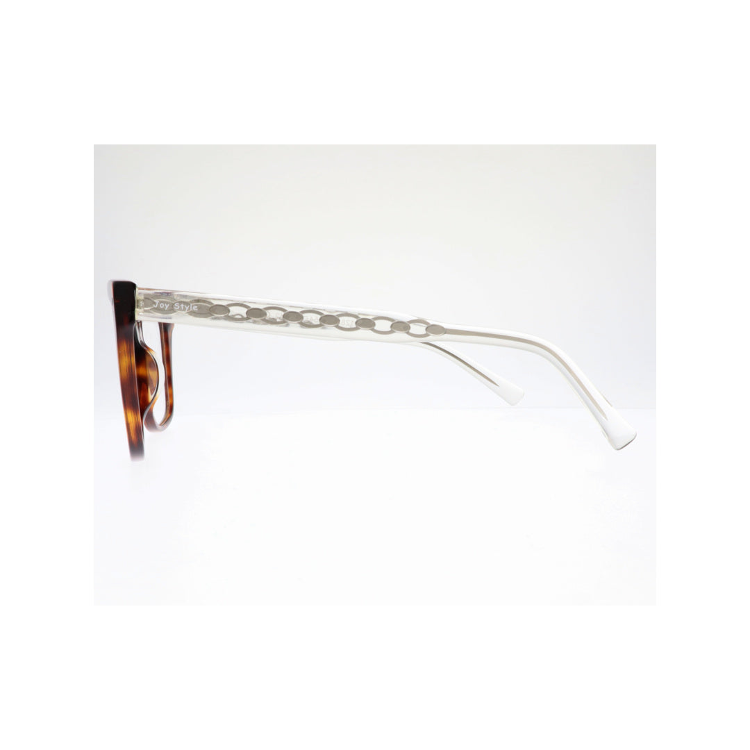 Joy Style For Unisex Eyeglasses Clip Square Shape Size 54 1283c2clip Brown Tortoiseshell