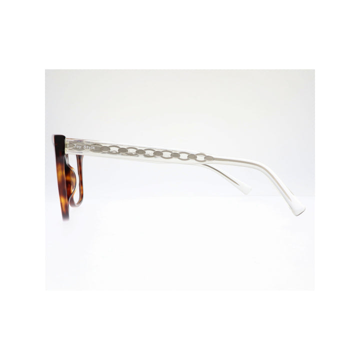 Joy Style For Unisex Eyeglasses Clip Square Shape Size 54 1283c2clip Brown Tortoiseshell