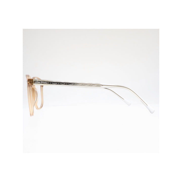Joy Style For Unisex Eyeglasses Clip Square Shape Size 54 1285c4clip Light Brown