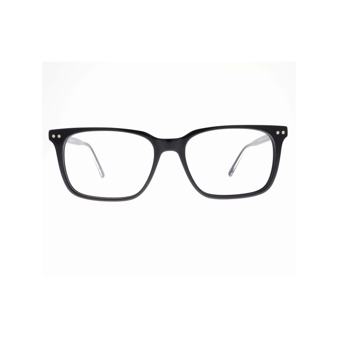Joy Style For Unisex Eyeglasses Clip Square Shape Size 54 1287c1clip Black