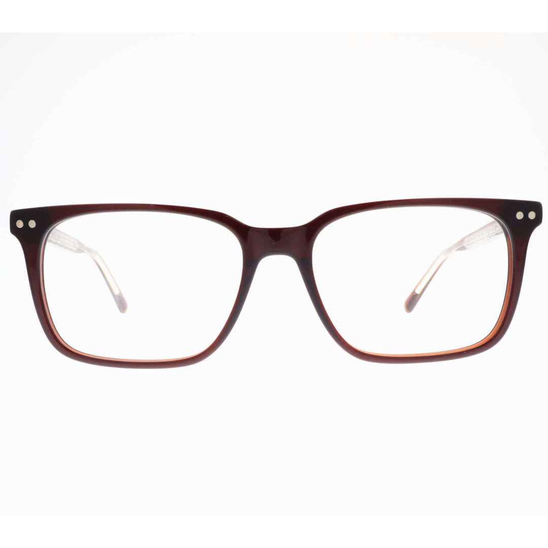 Joy Style For Unisex Eyeglasses Clip Square Shape Size 54 1287c3clip Brown