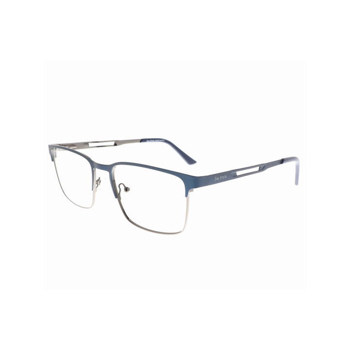 Joy Style For Unisex Eyeglasses Metal Square Shape 1167c5 Blue Bronze