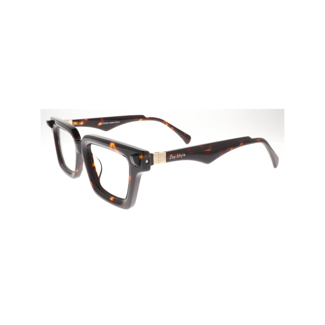 Joy Style For Unisex Eyeglasses Rectangular Shape Size 49 5866c2 Tortoiseshell Brown