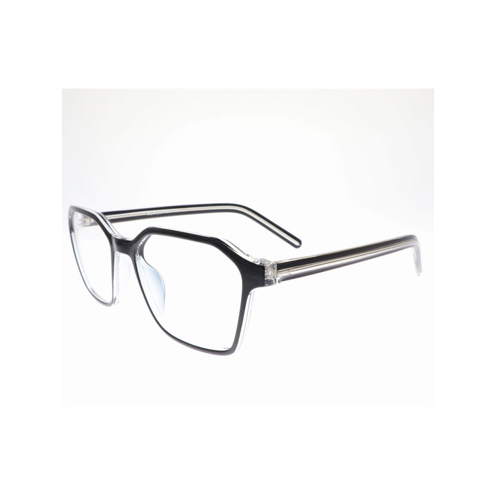 Joy Style For Unisex Eyeglasses Rectangular Shape Size 52 1889c2 Black Clear