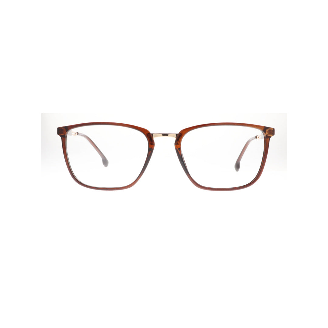 Joy Style For Unisex Eyeglasses Rectangular Shape Size 52 6802c3 Brown