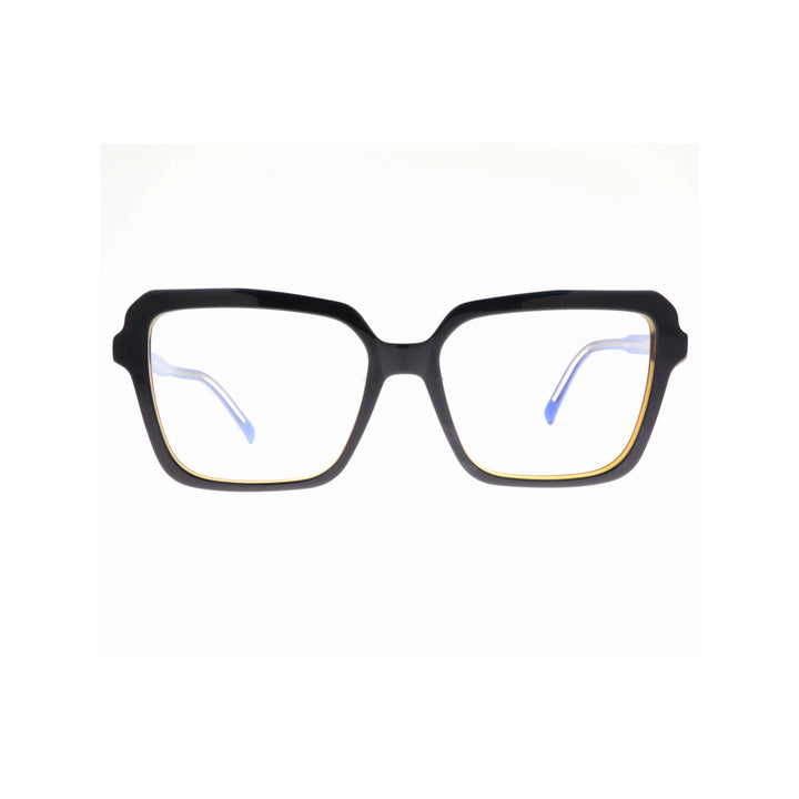 Joy Style For Unisex Eyeglasses Rectangular Shape Size 54 10012c2 Brown Blue