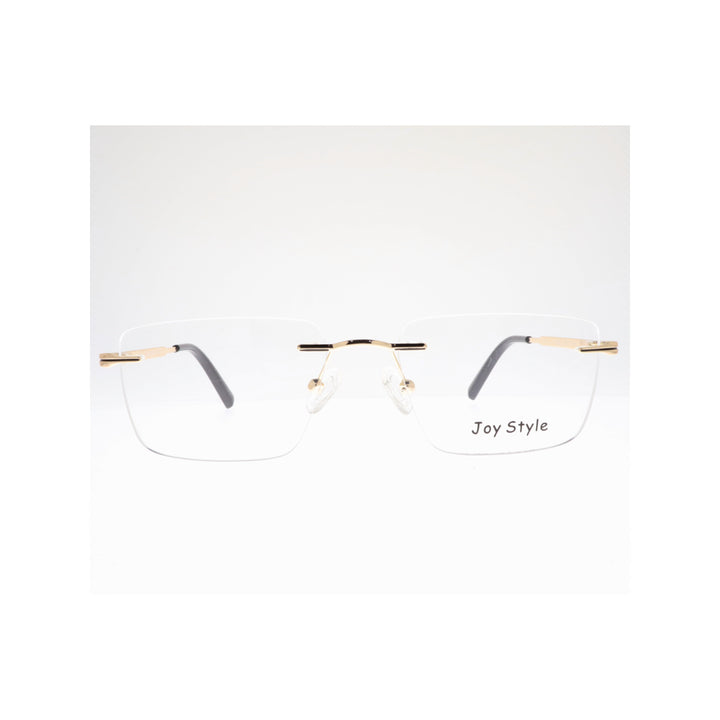 Joy Style For Unisex Eyeglasses Rimless Square Shape Size 52 Ch5603c1 Gold