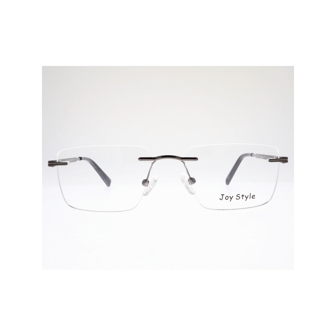 Joy Style For Unisex Eyeglasses Rimless Square Shape Size 52 Ch5603c2 Gunmetal