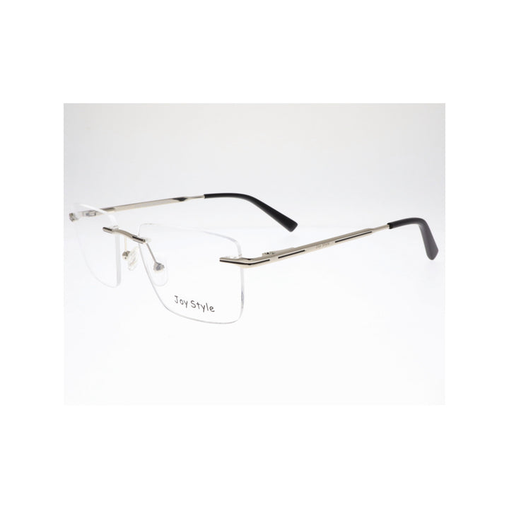 Joy Style For Unisex Eyeglasses Rimless Square Shape Size 52 Ch5603c4 Silver