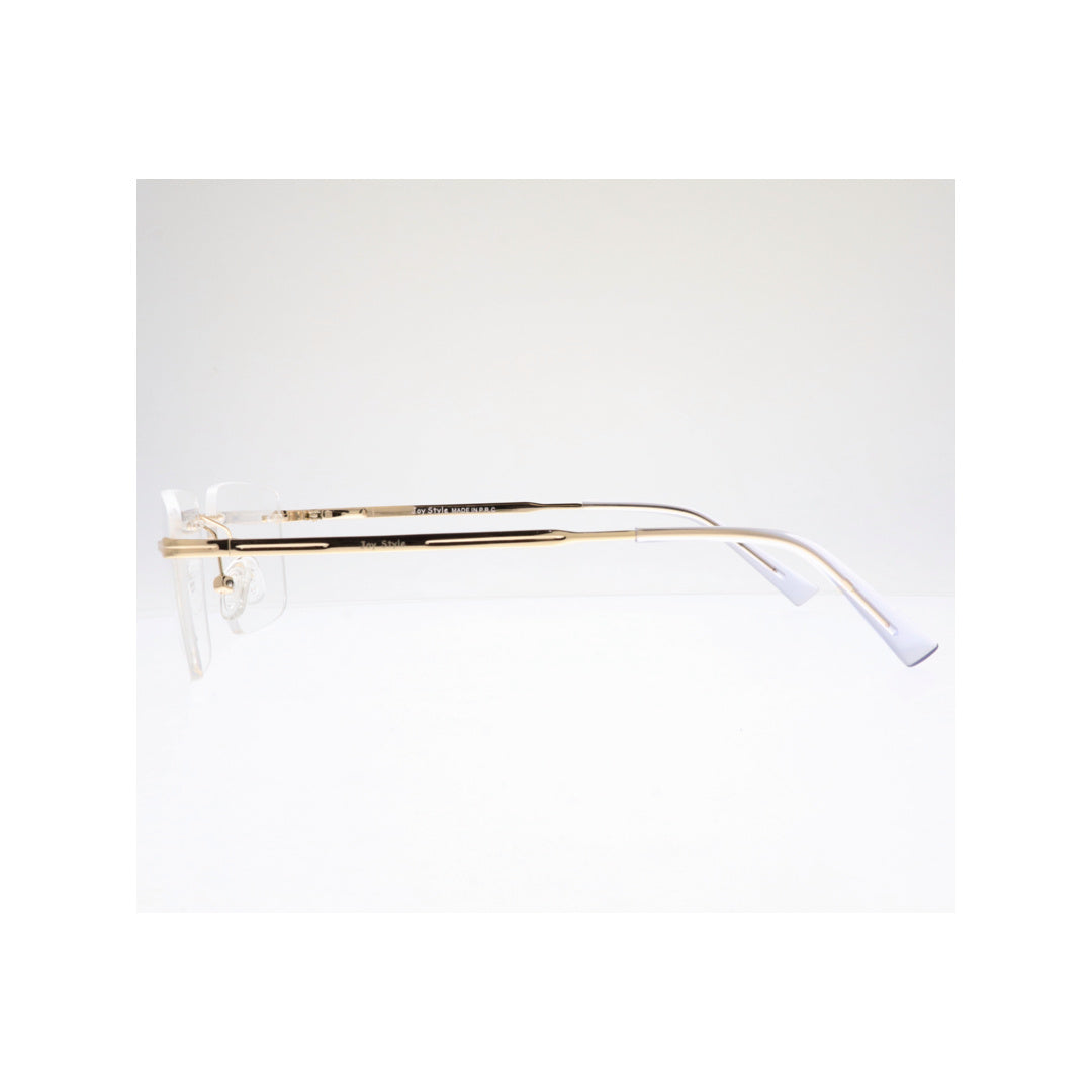 Joy Style For Unisex Eyeglasses Rimless Square Shape Size 52 Ch5603c5 Gold