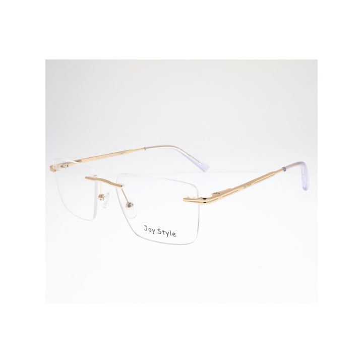 Joy Style For Unisex Eyeglasses Rimless Square Shape Size 52 Ch5603c5 Gold