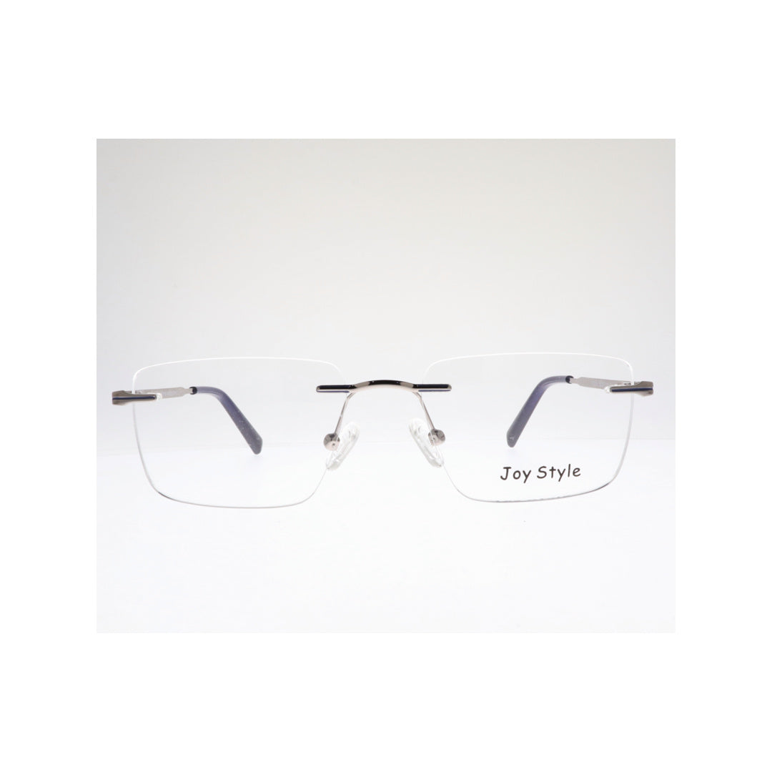 Joy Style For Unisex Eyeglasses Rimless Square Shape Size 52 Ch5603c6 Gunmetal