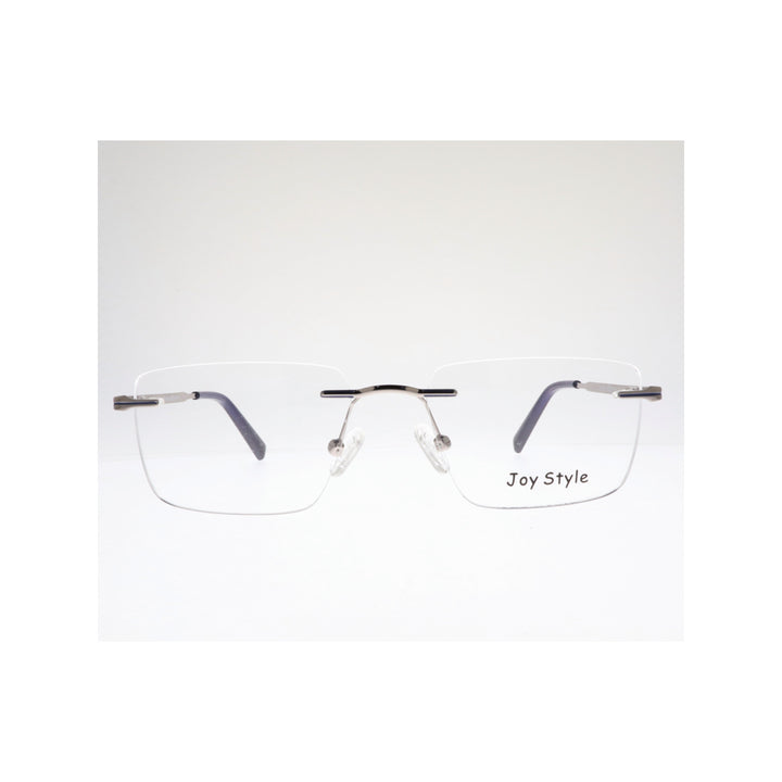 Joy Style For Unisex Eyeglasses Rimless Square Shape Size 52 Ch5603c6 Gunmetal