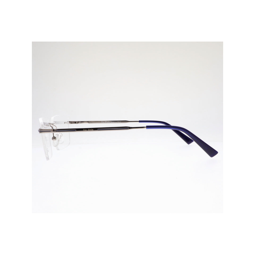 Joy Style For Unisex Eyeglasses Rimless Square Shape Size 52 Ch5603c6 Gunmetal