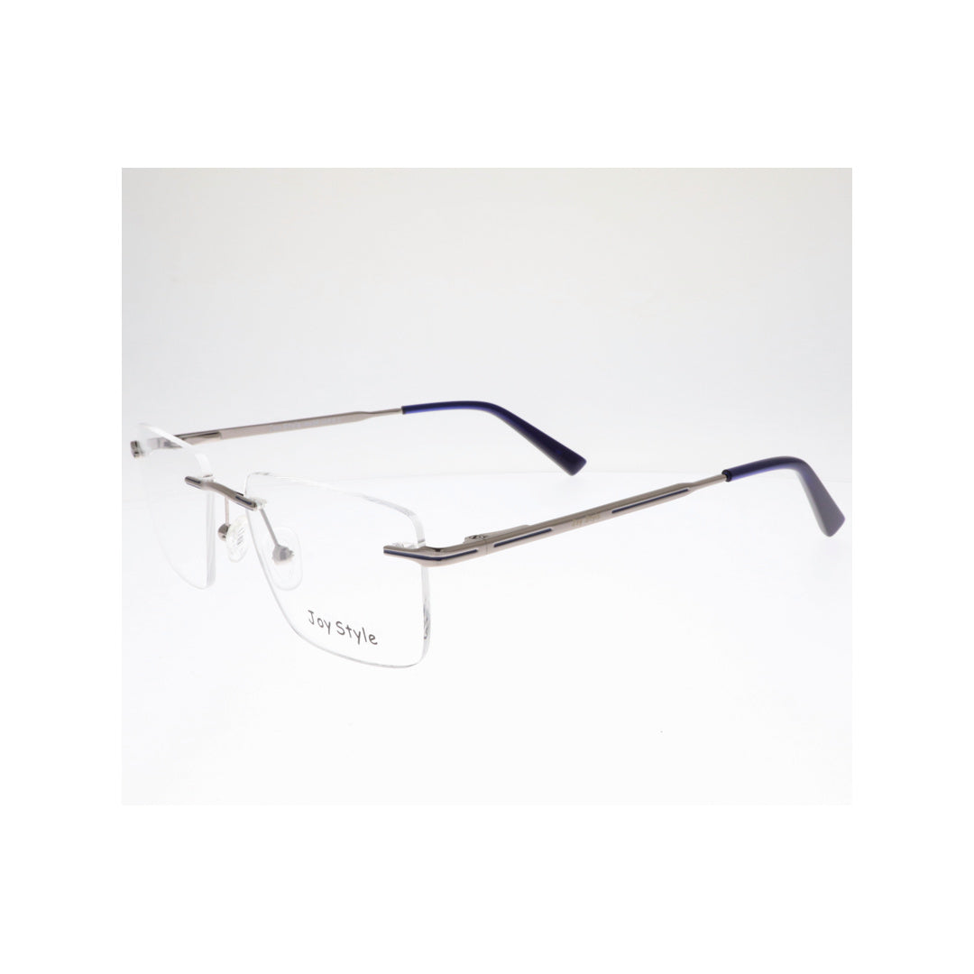 Joy Style For Unisex Eyeglasses Rimless Square Shape Size 52 Ch5603c6 Gunmetal