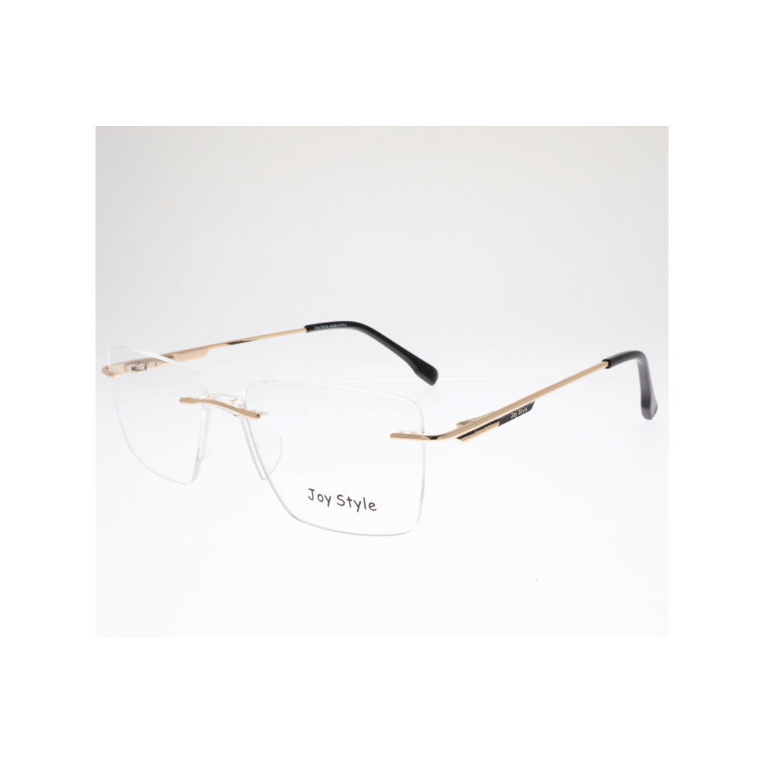 Joy Style For Unisex Eyeglasses Rimless Square Shape Size 52 Ch6601c1 Gold