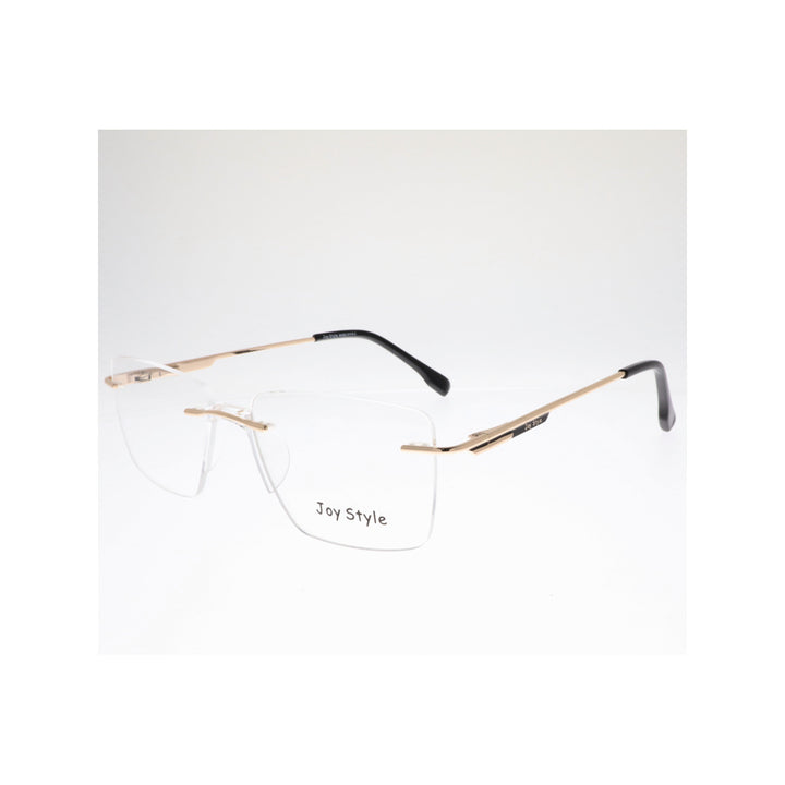 Joy Style For Unisex Eyeglasses Rimless Square Shape Size 52 Ch6601c1 Gold