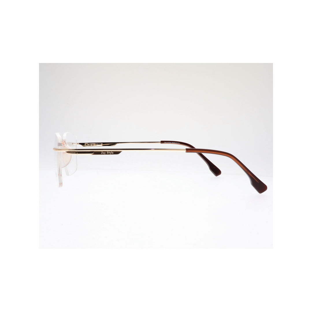 Joy Style For Unisex Eyeglasses Rimless Square Shape Size 52 Ch6601c3 Rosegold