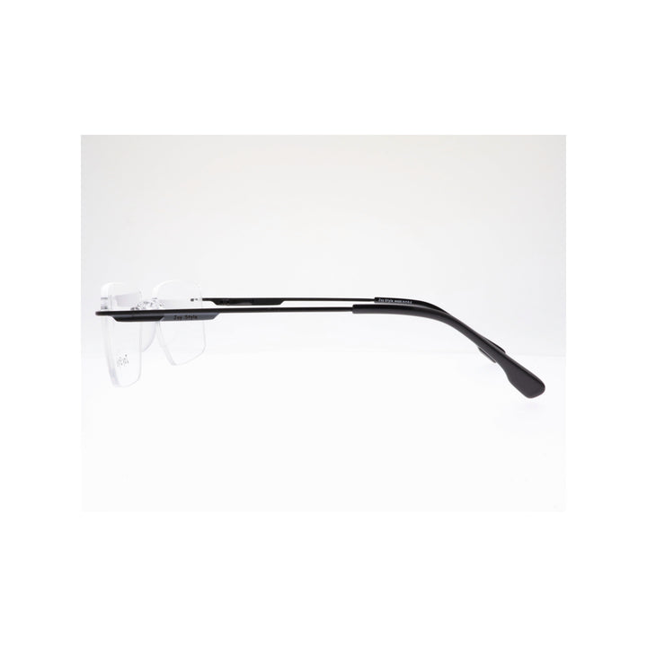 Joy Style For Unisex Eyeglasses Rimless Square Shape Size 52 Ch6601c4 Matte Black