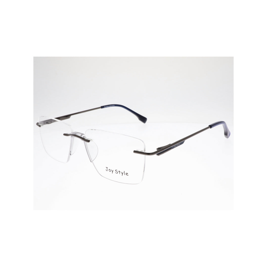 Joy Style For Unisex Eyeglasses Rimless Square Shape Size 52 Ch6601c6 Gunmetal