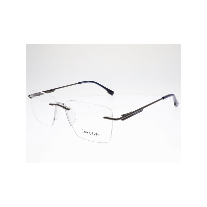 Joy Style For Unisex Eyeglasses Rimless Square Shape Size 52 Ch6601c6 Gunmetal
