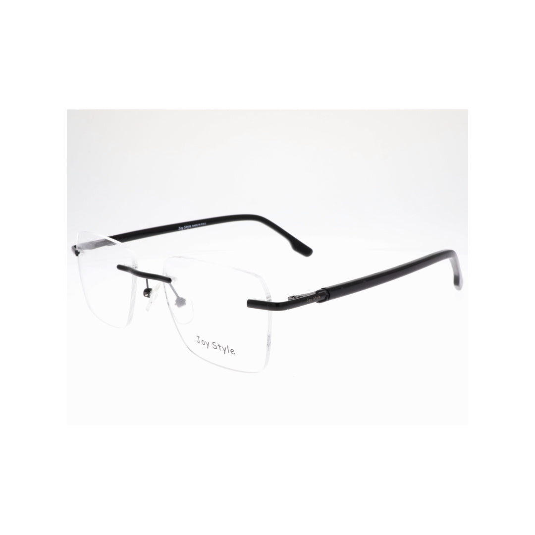 Joy Style For Unisex Eyeglasses Rimless Square Shape Size 52 Old2214mc1 Black