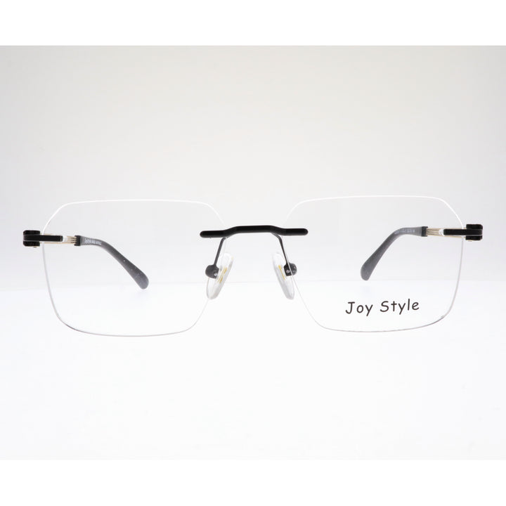 نظارة Joy Style للجنسين بدون إطار مربعة الشكل مقاس 53 120357jc1 بني ذهبي
