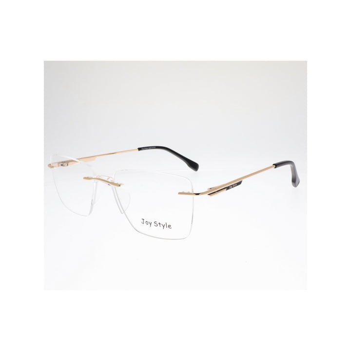 Joy Style For Unisex Eyeglasses Rimless Square Shape Size 53 Ch6600c1 Gold