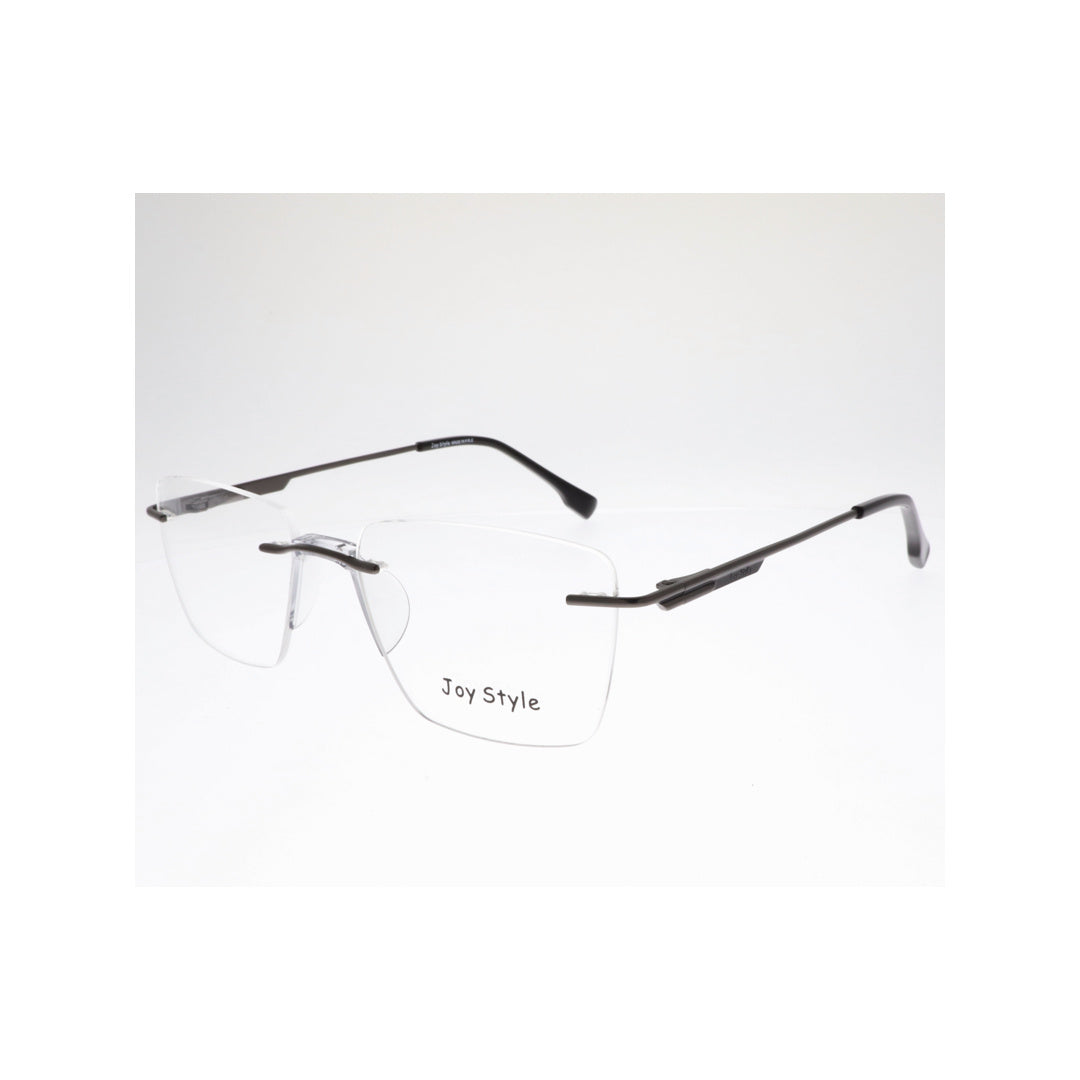 Joy Style For Unisex Eyeglasses Rimless Square Shape Size 53 Ch6600c5 Gunmetal