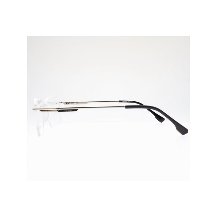 Joy Style For Unisex Eyeglasses Rimless Square Shape Size 53 Ch6600c6 Silver