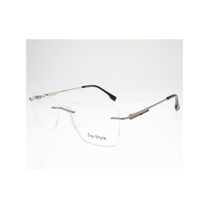 Joy Style For Unisex Eyeglasses Rimless Square Shape Size 53 Ch6600c6 Silver