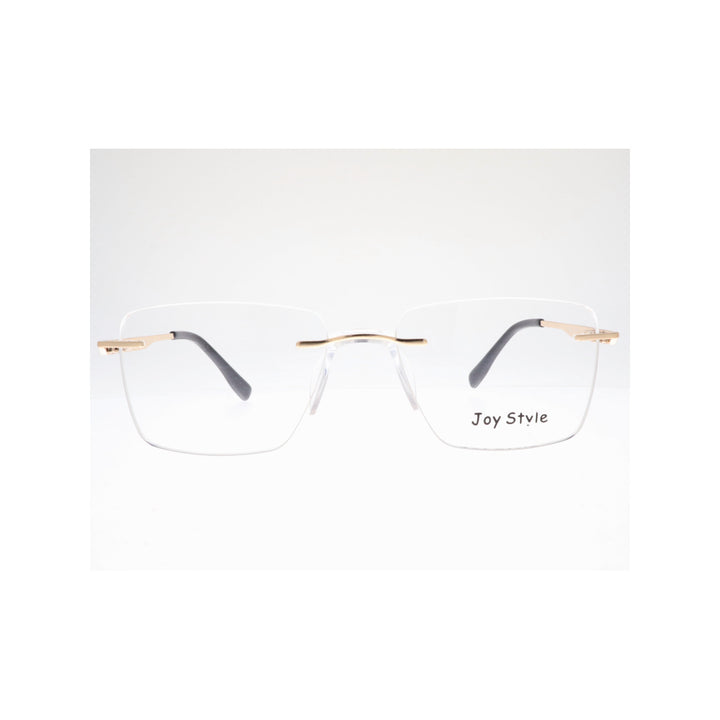 Joy Style For Unisex Eyeglasses Rimless Square Shape Size 53 Ch6602c4 Gold