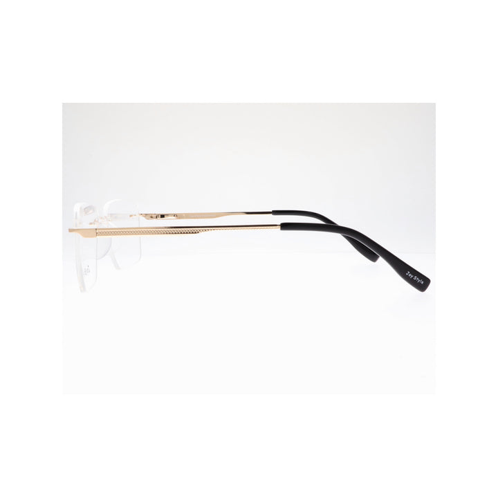 Joy Style For Unisex Eyeglasses Rimless Square Shape Size 53 Ch6602c4 Gold
