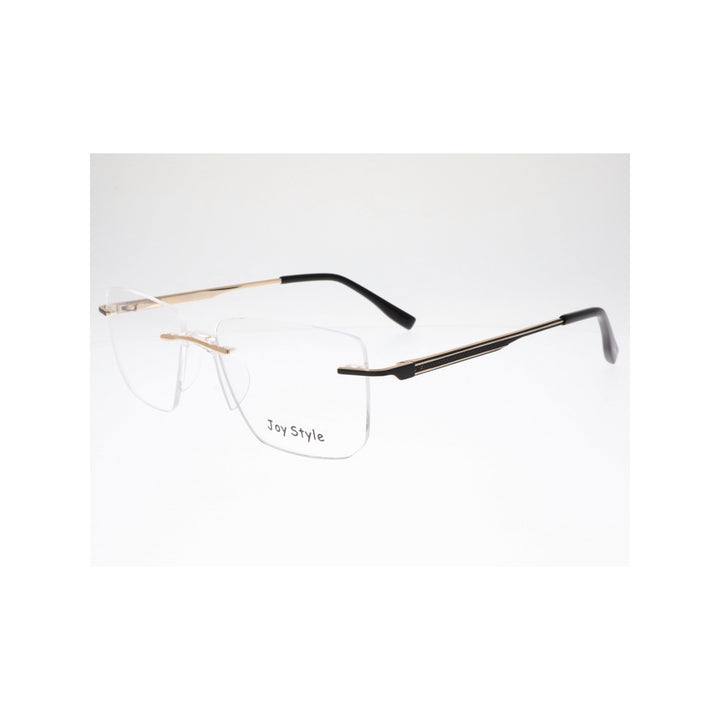 نظارات Joy Style للجنسين بدون إطار مربعة الشكل مقاس 53 موديل Ch6603c1 ذهبي