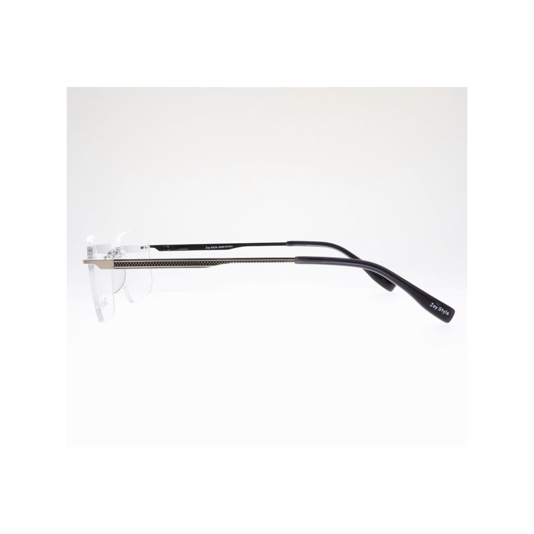 Joy Style For Unisex Eyeglasses Rimless Square Shape Size 53 Ch6603c2 Gunmetal