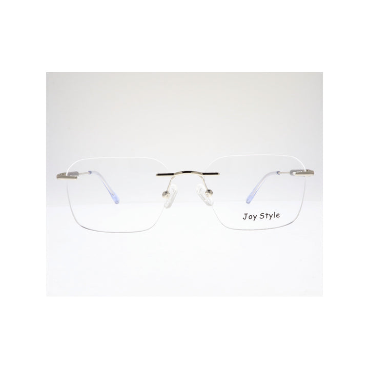 Joy Style For Unisex Eyeglasses Rimless Square Shape Size 54 Ch5600c2 Silver