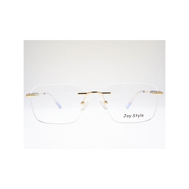 Joy Style نظارة طبية للجنسين بدون إطار مربعة الشكل مقاس 54 Ch5600c5 ذهبي