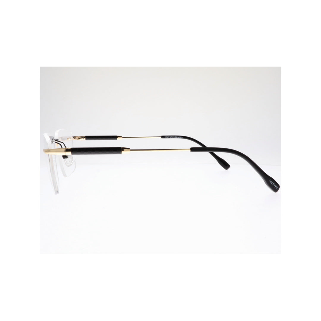 Joy Style For Unisex Eyeglasses Rimless Square Shape Size 54 Ch5601c1 Black Gold