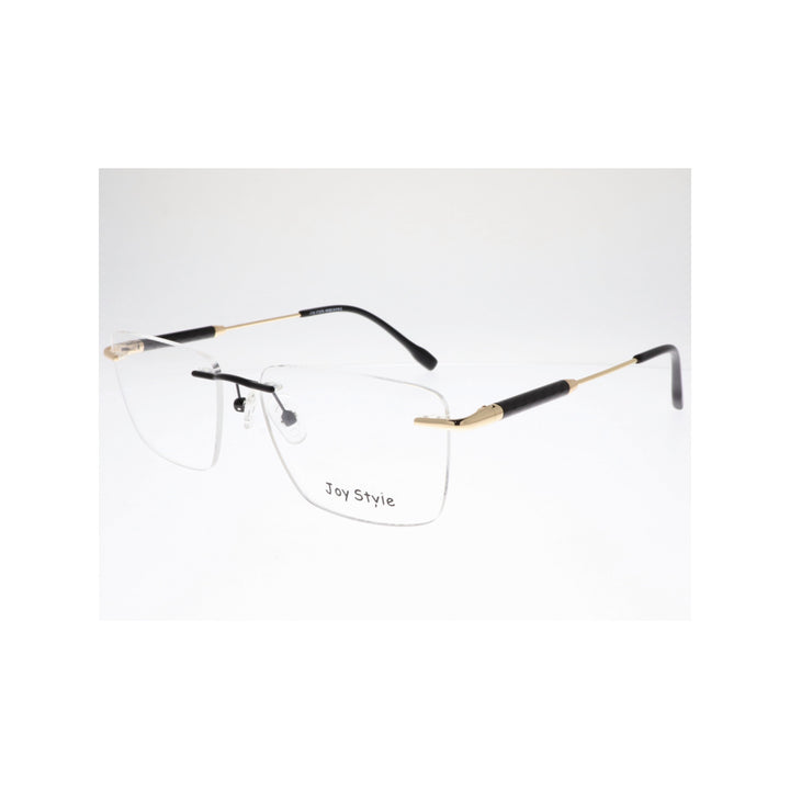 Joy Style For Unisex Eyeglasses Rimless Square Shape Size 54 Ch5601c1 Black Gold