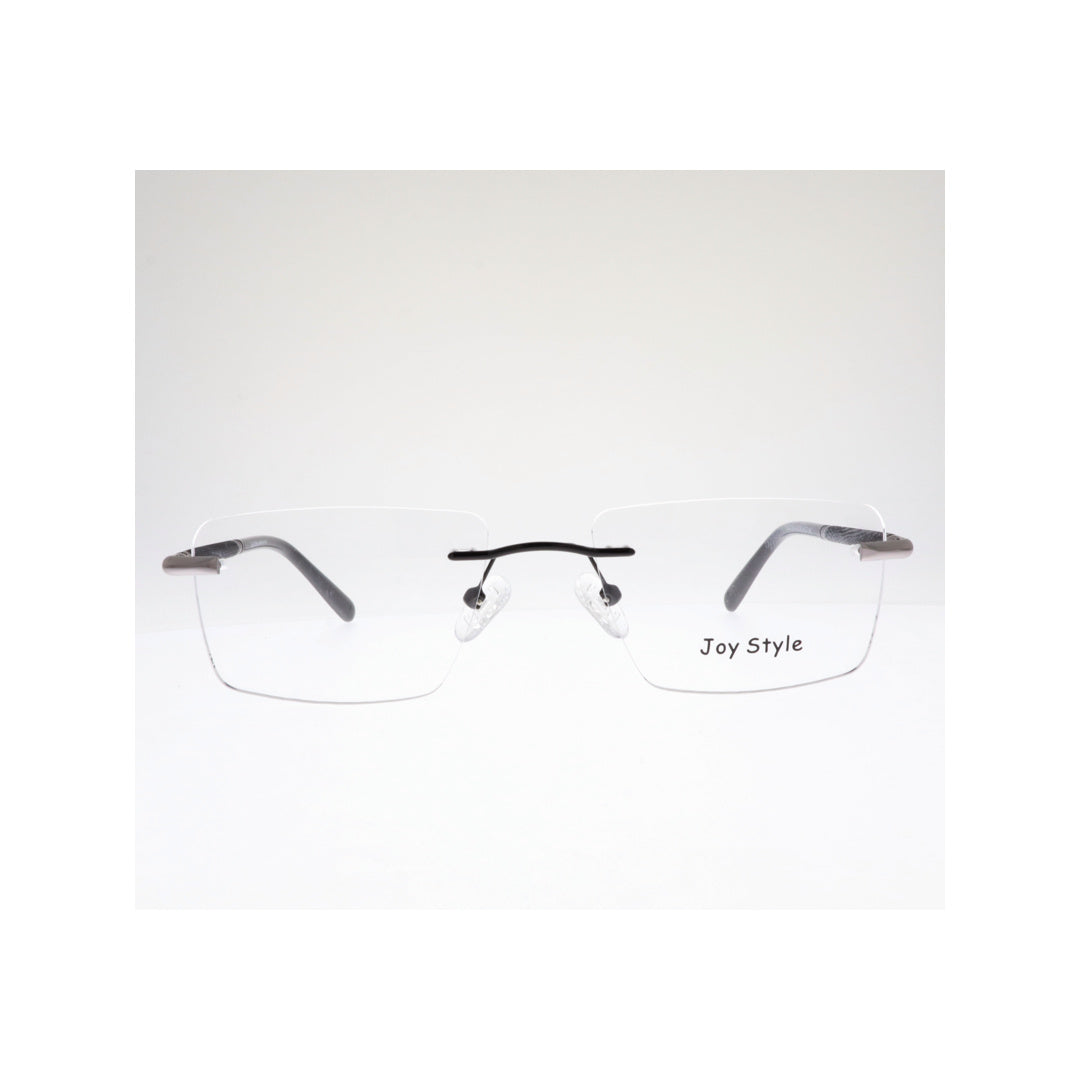 Joy Style For Unisex Eyeglasses Rimless Square Shape Size 54 Old2318mc1 Black