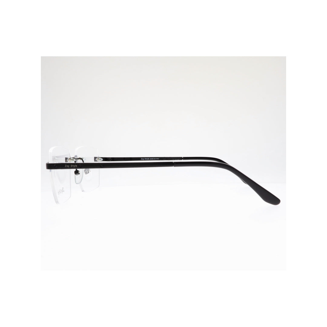 Joy Style For Unisex Eyeglasses Rimless Square Shape Size 55 Old0369mc1 Matte Black